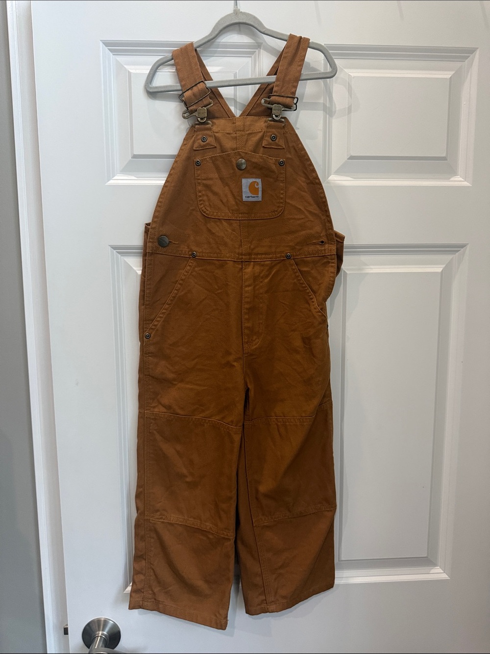 Carhartt Kids Copper Brown Canvas Overalls